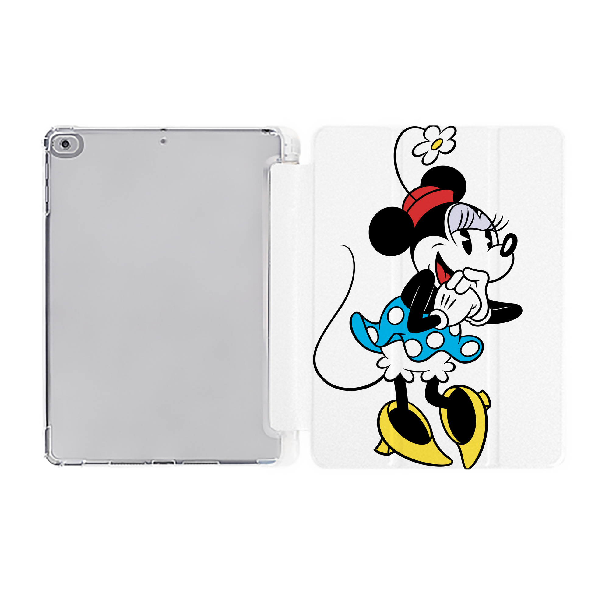 （画像用） ミッキーマウス Mickey Mouse IPad ケース ペン収納付き 三つ折りスタンド PUレザー×シリコン 対応機種9.5/10.5/10.9インチ